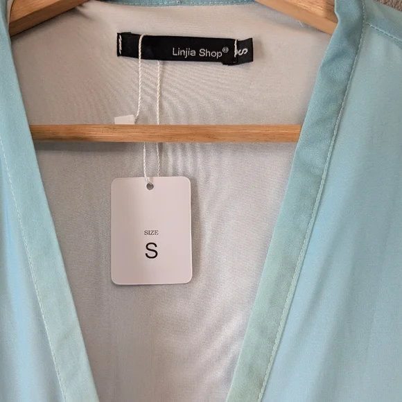 Linjia Shop Elegant Ombre Button Down Maxi Dress In Women's Small. NWT - Picture 3 of 6